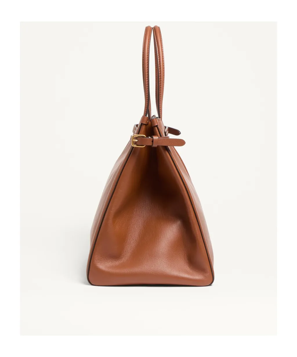 Valentino Antibes Vlogo Plaque Medium Tote Bag
