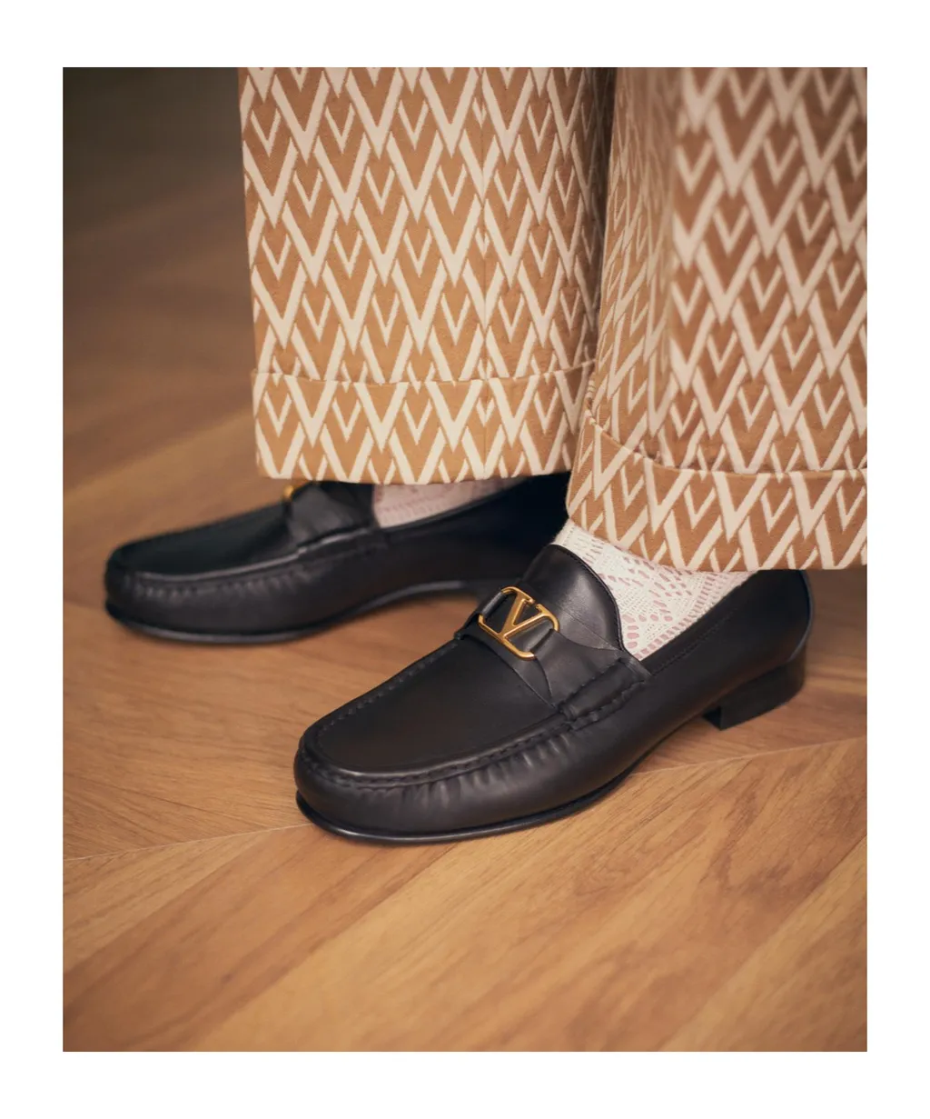 Valentino Vlogo Signature Slip-On Loafers