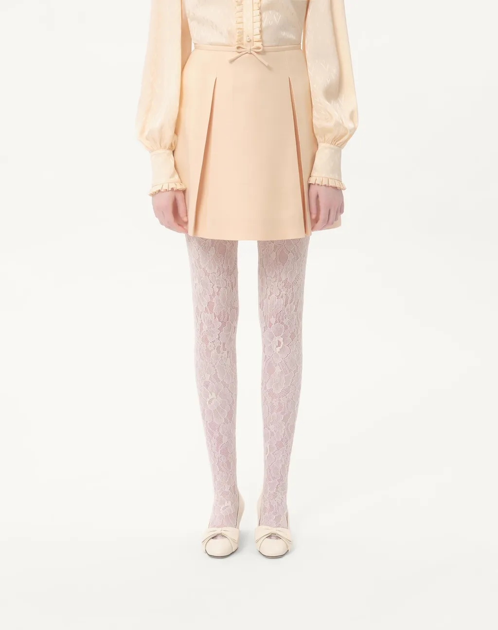Valentino Bow Detailed Pleated Skort