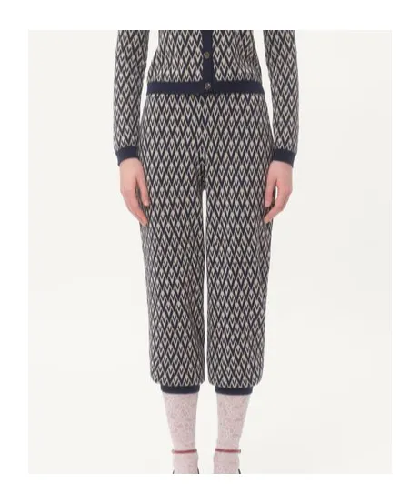 Valentino Zig-Zag Pattern Drawstring Pants
