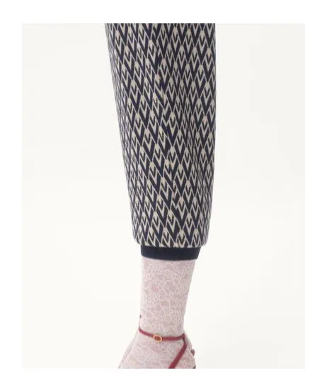 Valentino Zig-Zag Pattern Drawstring Pants