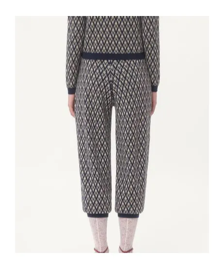 Valentino Zig-Zag Pattern Drawstring Pants
