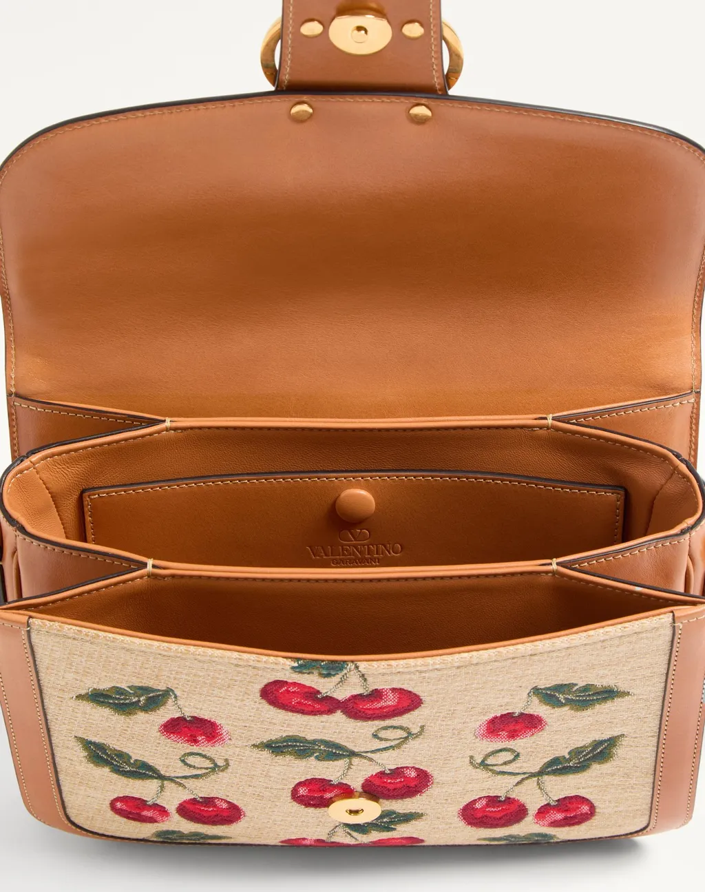 Valentino Garavani 9To5 Shoulder Bag In Synthetic Jacquard Raffia