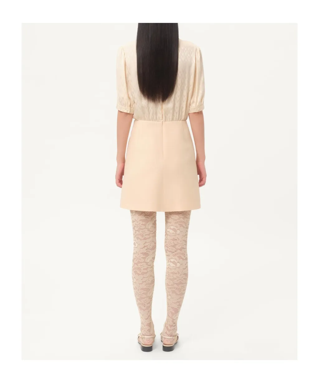 Valentino Ruffle Detailed Half-Sleeved Mini Dress