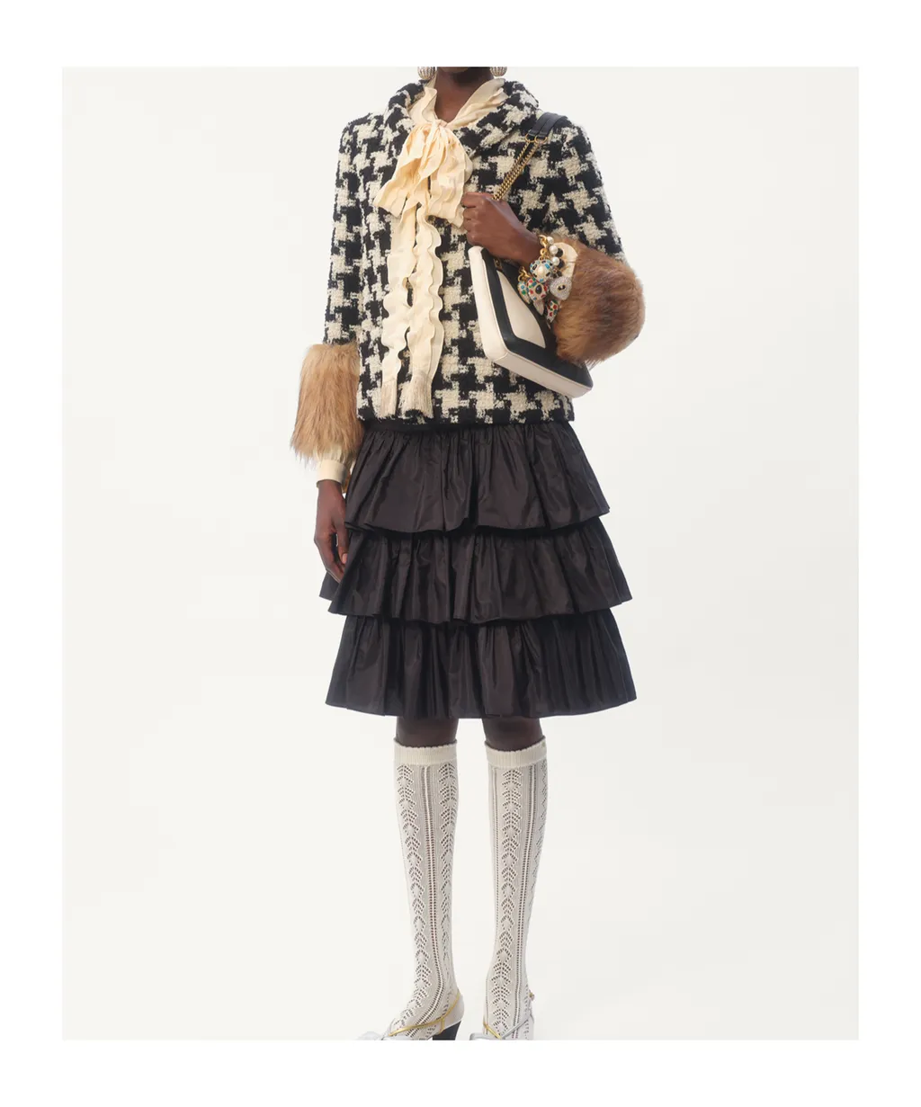 Valentino Straight Hem Tweed Jacket