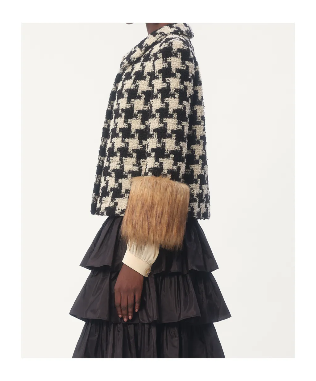 Valentino Straight Hem Tweed Jacket