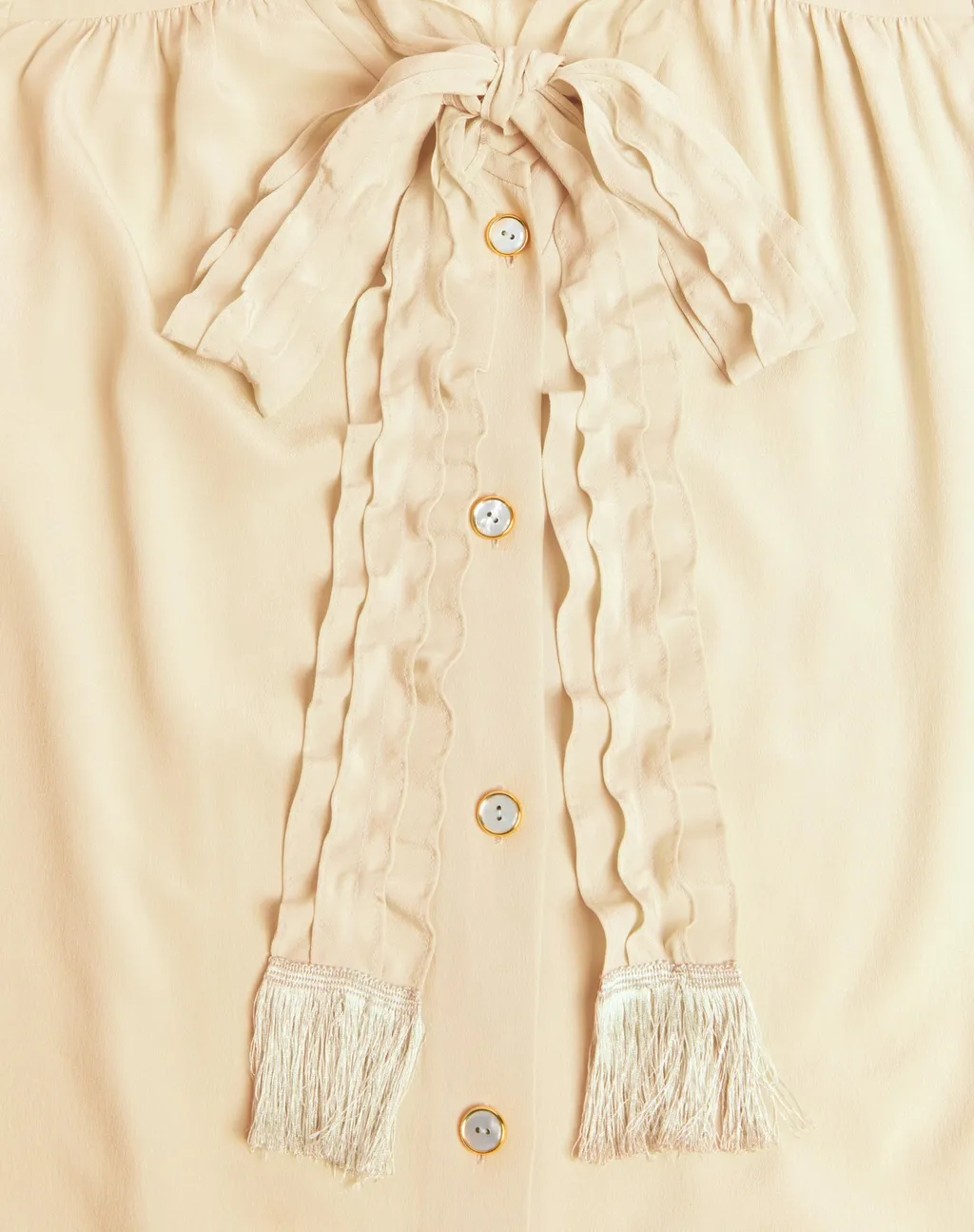 Valentino Ruffled Straight Hem Shirt