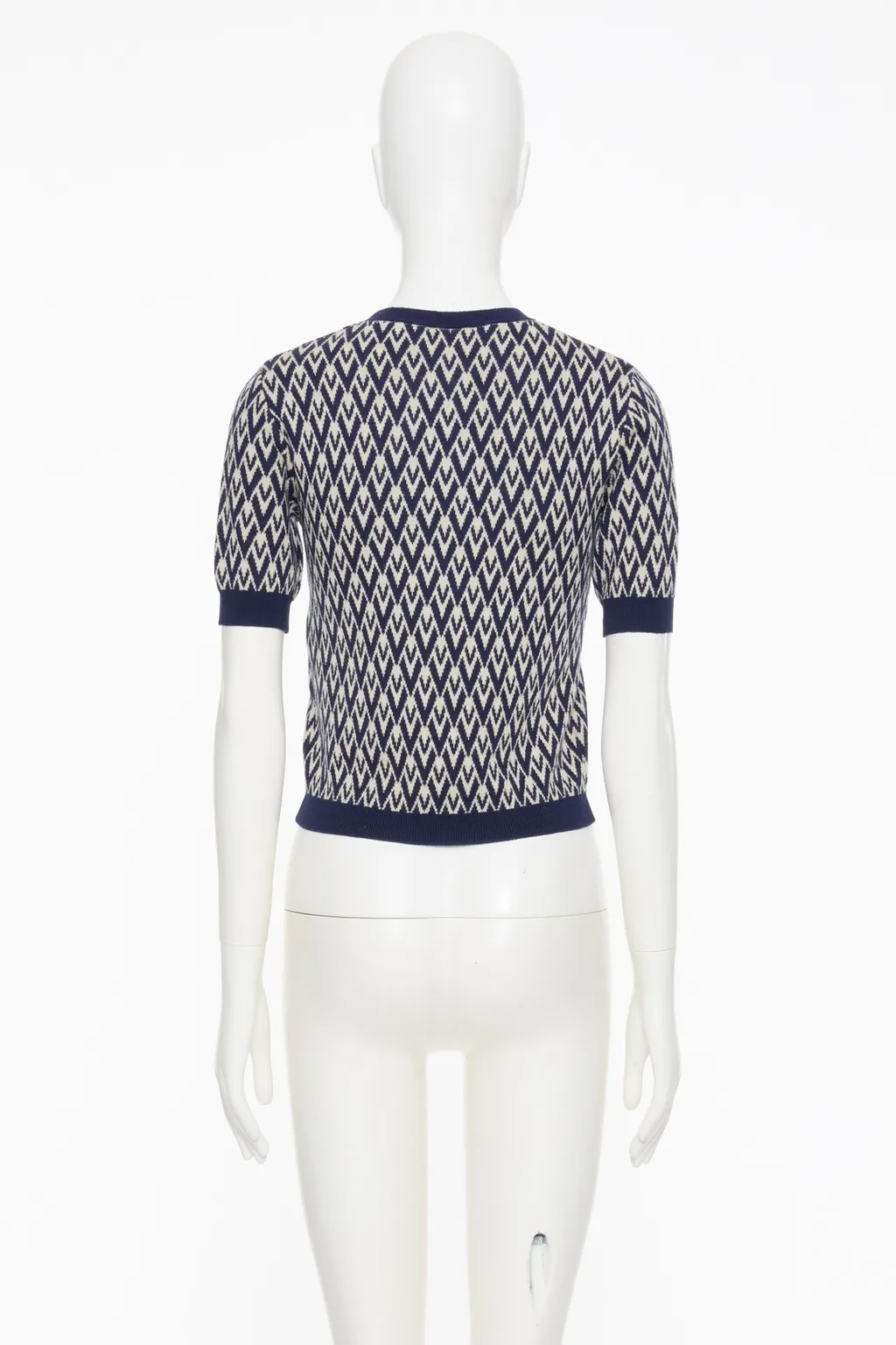 Valentino Toute La V Jacquard Crewneck Jumper