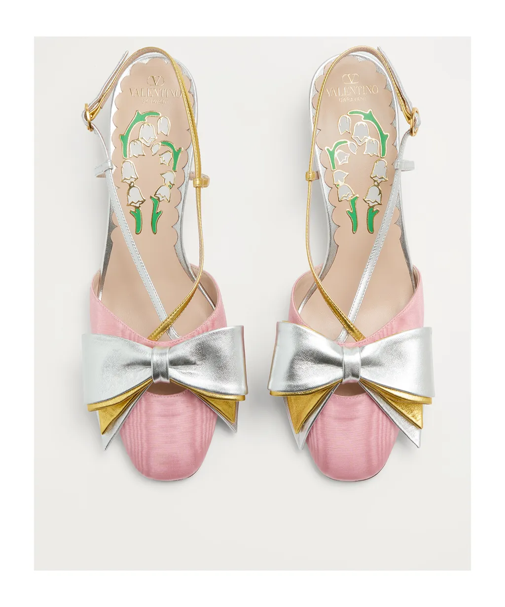 Valentino Bowow Crossover Strap Slingback Pumps