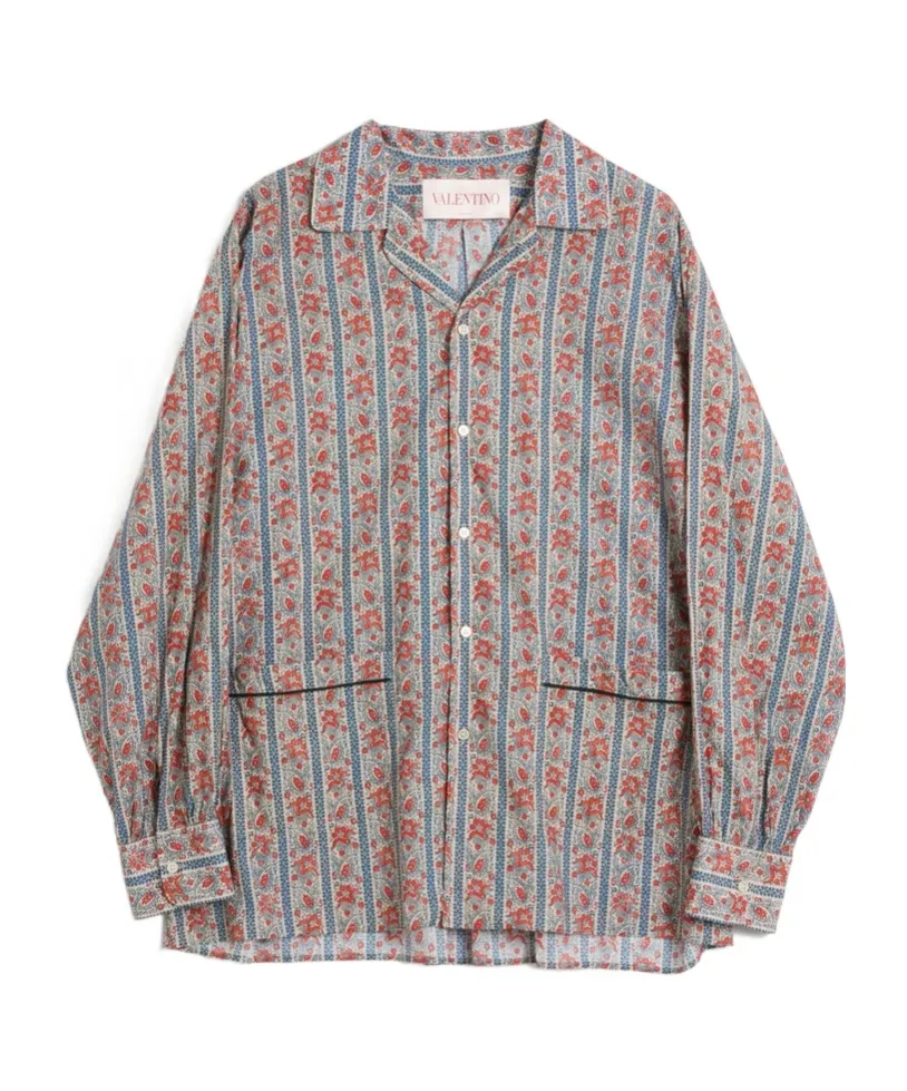 Valentino All-Over Patterned Button-Up Shirt