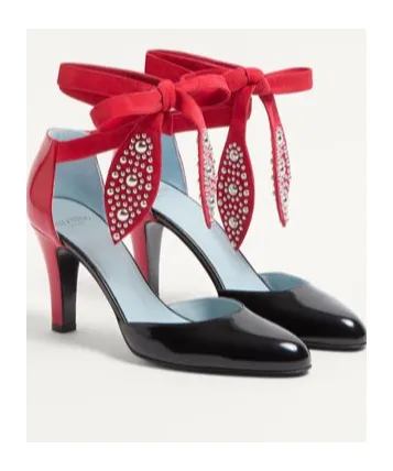 Foliefoliage Pumps In Abrasive Calfskin 85Mm