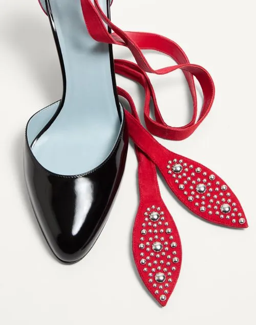 Foliefoliage Pumps In Abrasive Calfskin 85Mm