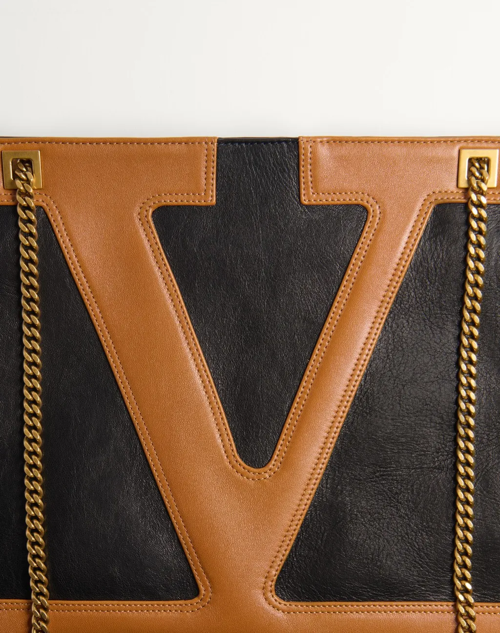 Valentino Viva Superstar Chain-Link Medium Tote Bag