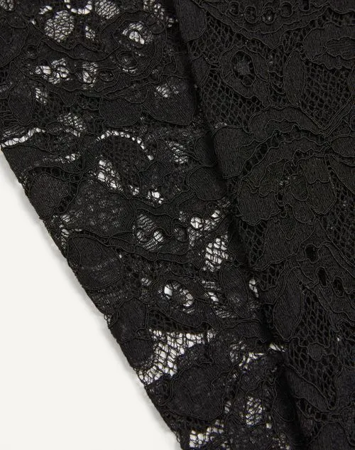Valentino Logo Waistband Lace Detailed Tights