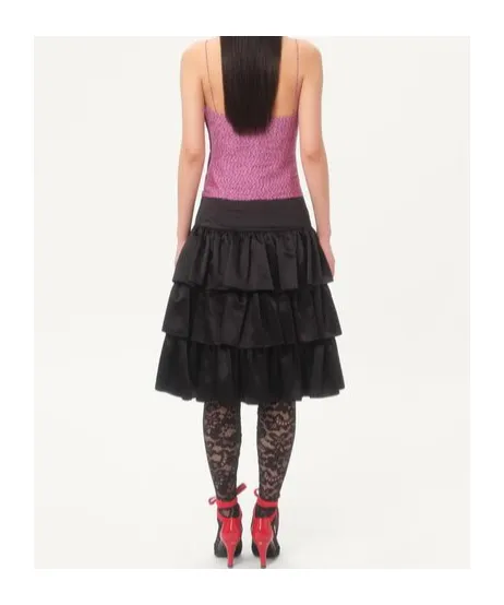 Valentino Logo Waistband Lace Detailed Tights