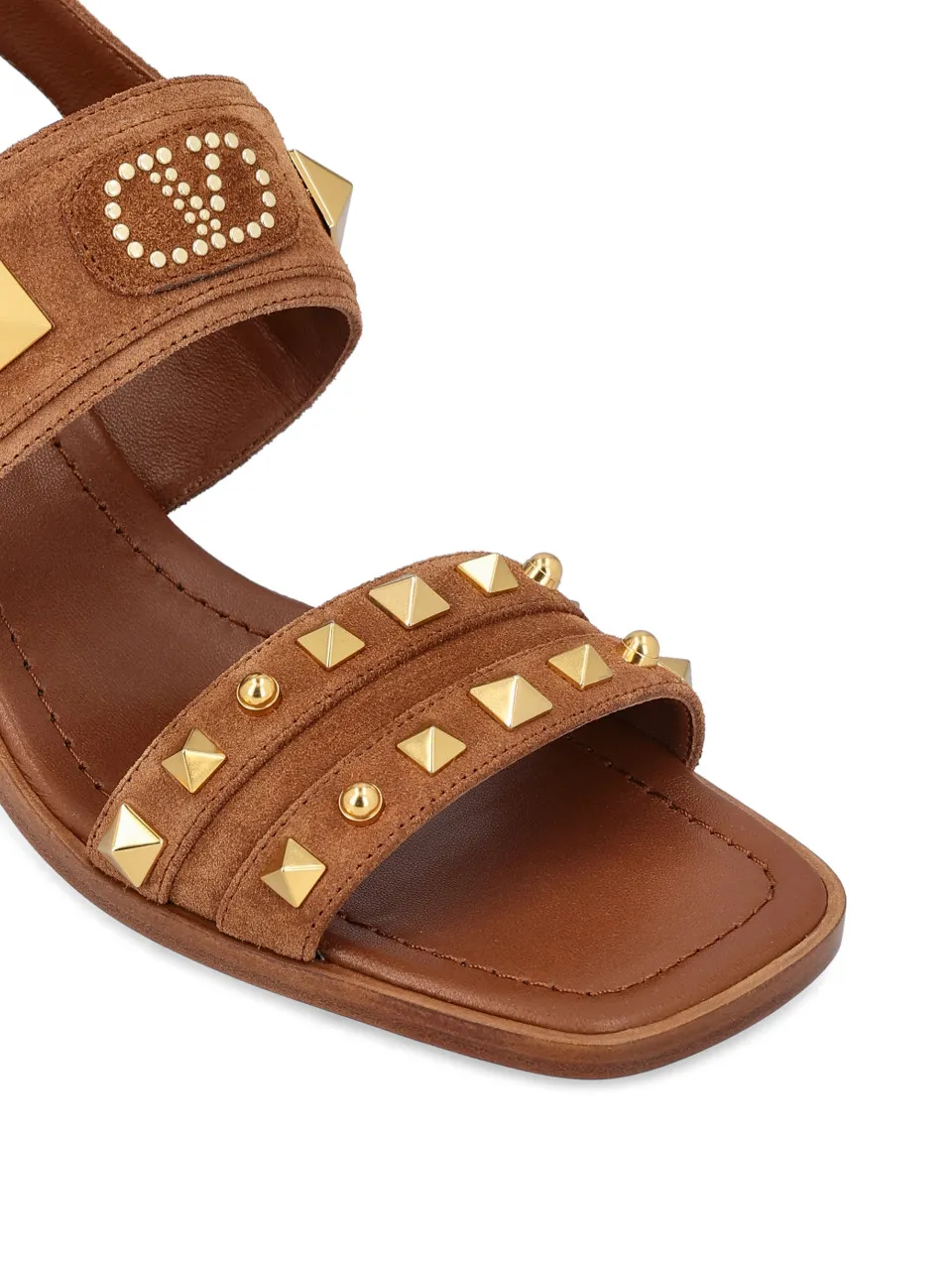 Valentino Garavani Rockstud Square Open Toe Sandals