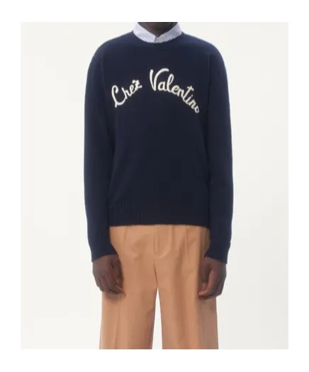 Valentino Chez Valentino Embroidered Crewneck Jumper