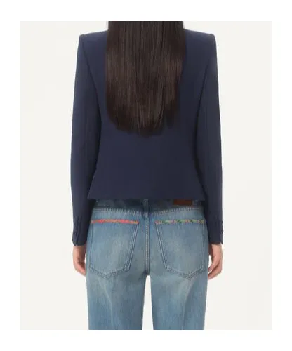 Valentino Single-Breasted Bow Detailed Jacket