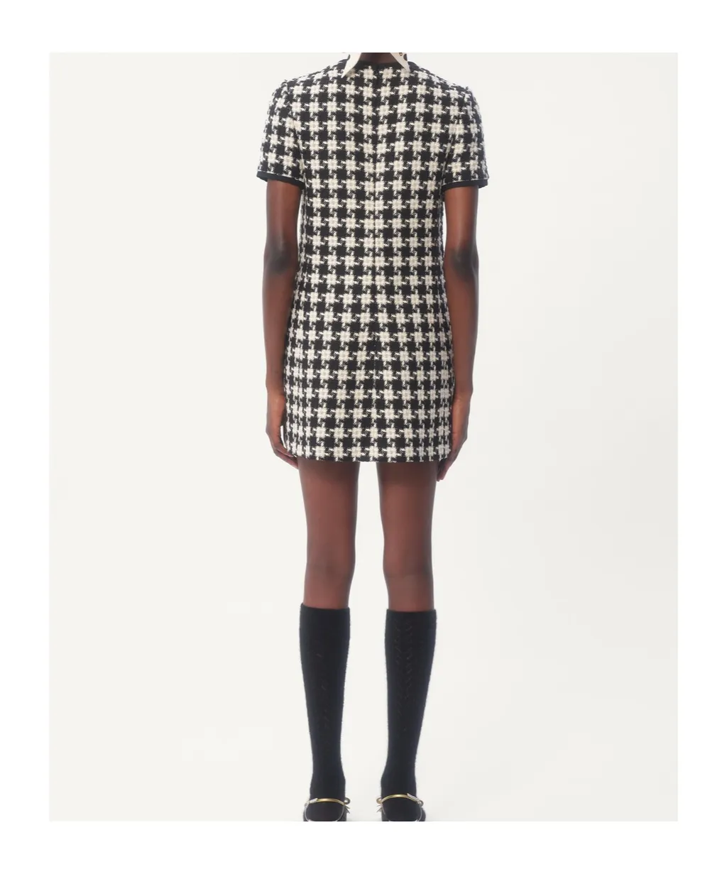 Valentino Geometric Patterned Short-Sleeved Dress