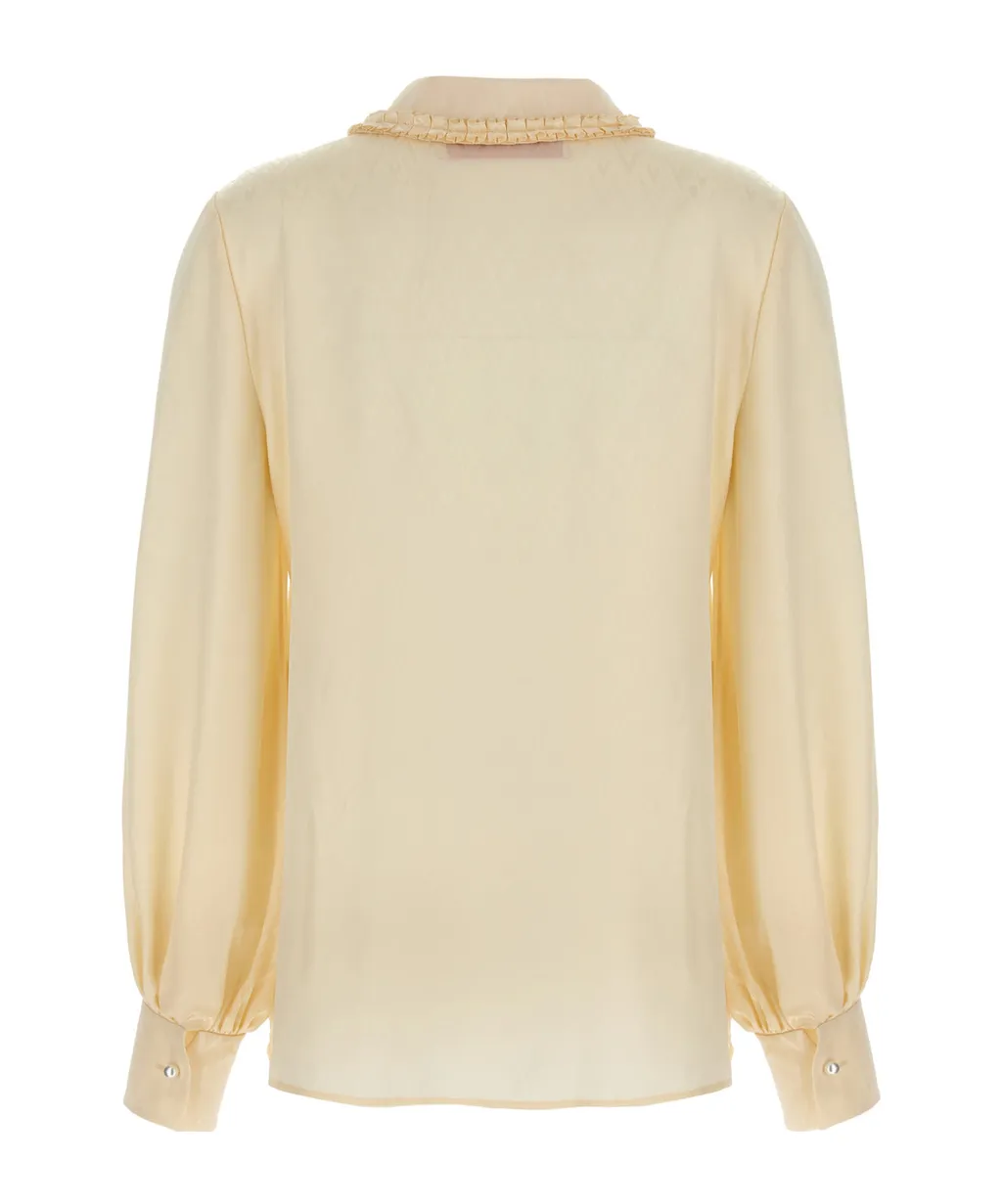Valentino Bow Detailed Button-Up Shirt