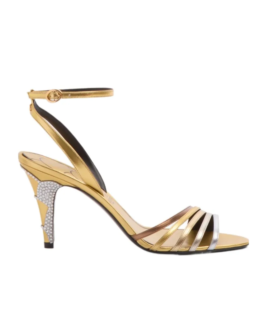 Valentino Ladycrush Embellished Ankle-Strap Sandals