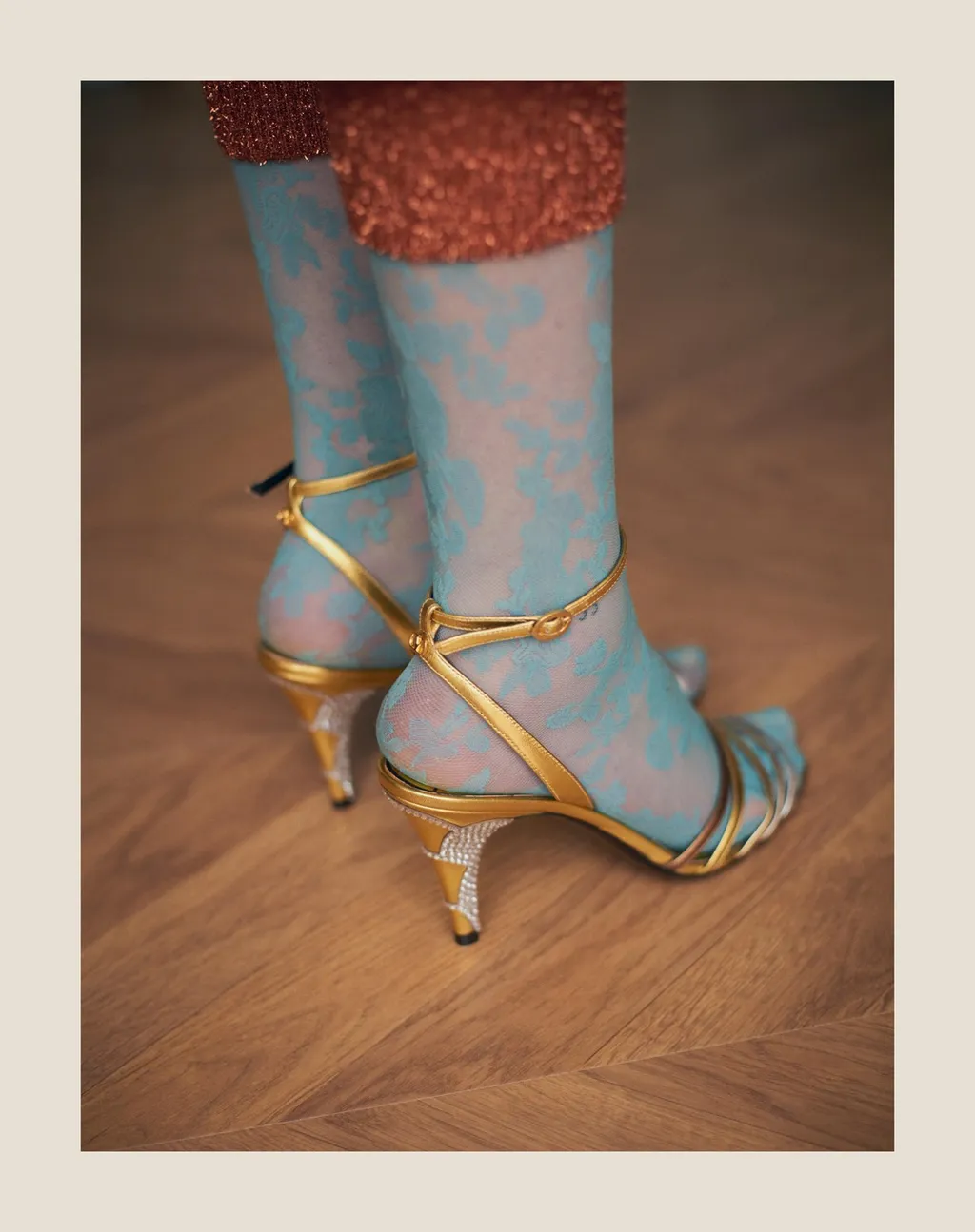 Valentino Ladycrush Embellished Ankle-Strap Sandals