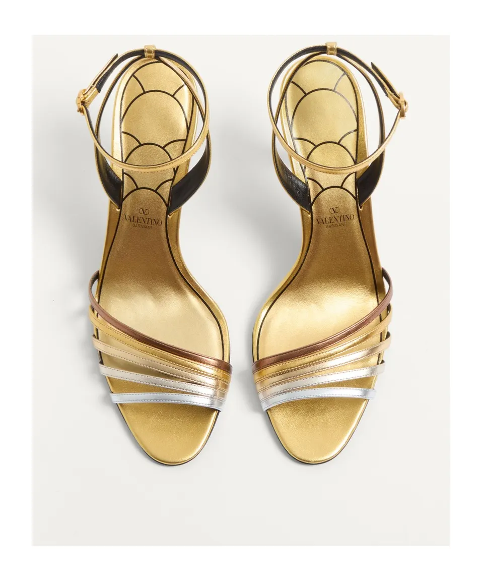Valentino Ladycrush Embellished Ankle-Strap Sandals