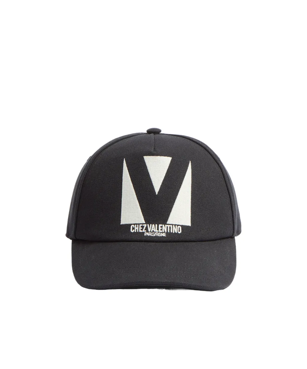 Valentino	Chez Logo Embroidered Baseball Cap