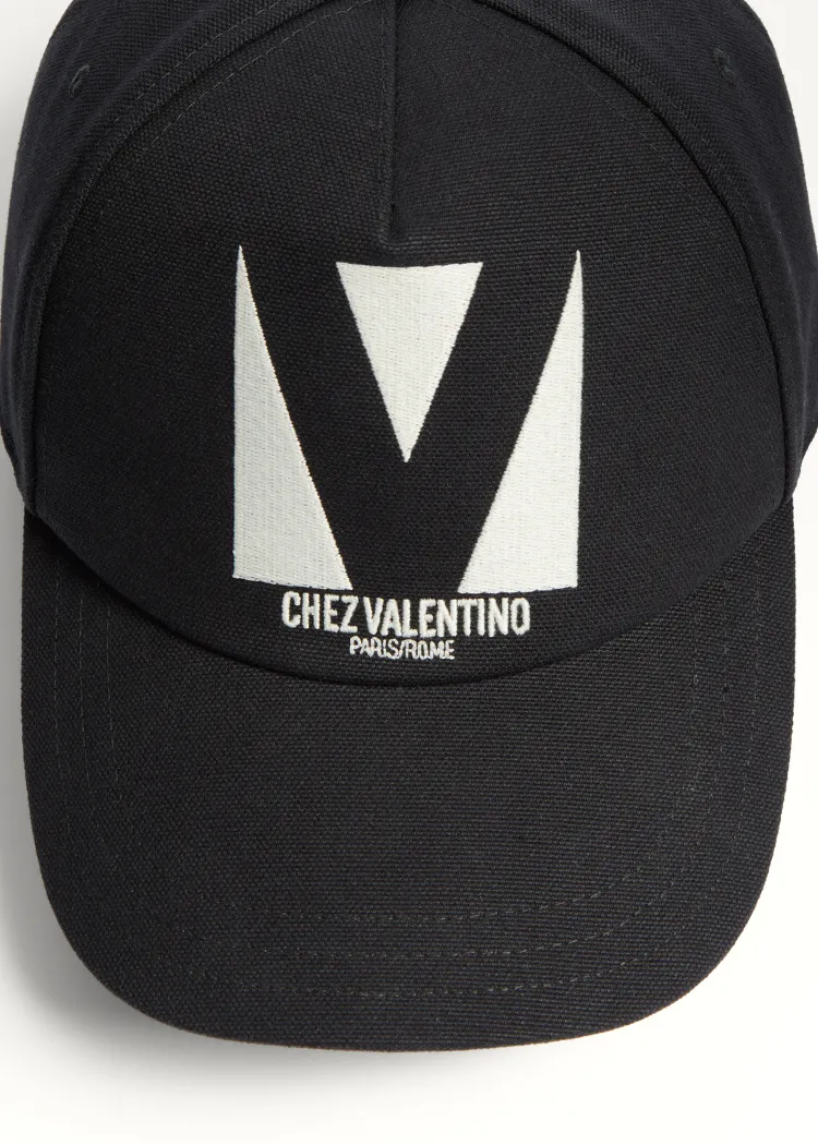 Valentino	Chez Logo Embroidered Baseball Cap