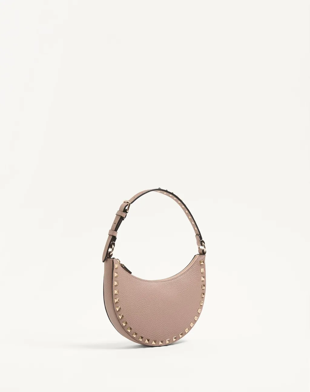 Valentino Garavani Rockstud Zip-Up Mini Hobo Bag