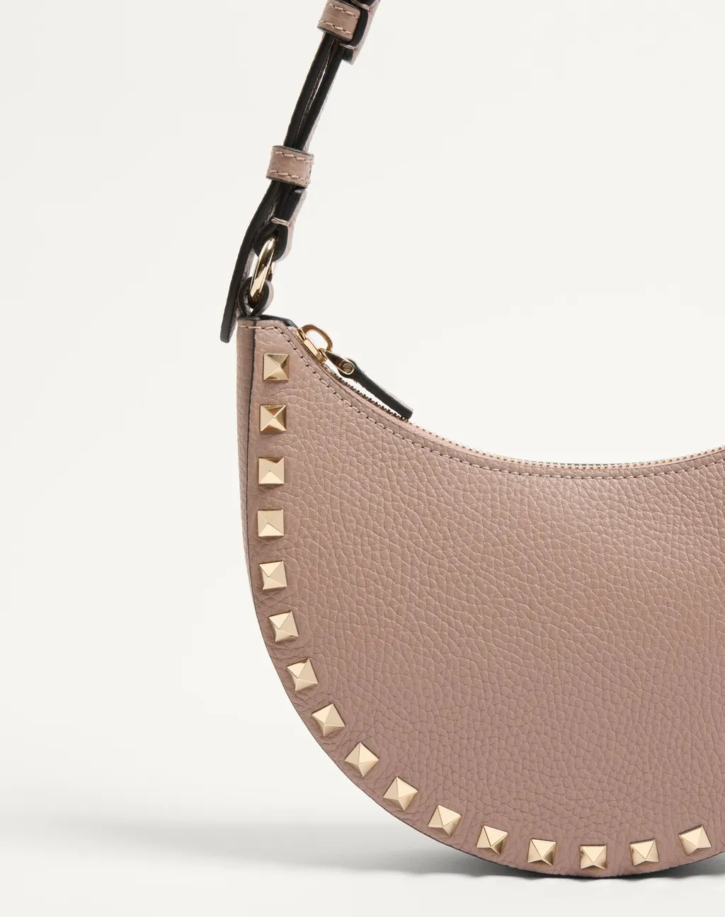 Valentino Garavani Rockstud Zip-Up Mini Hobo Bag