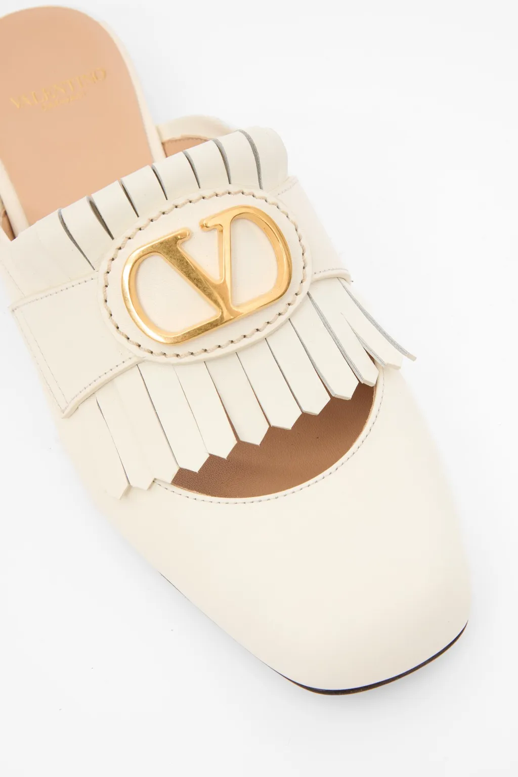 Valentino Vlogo Plaque Square Toe Sandals