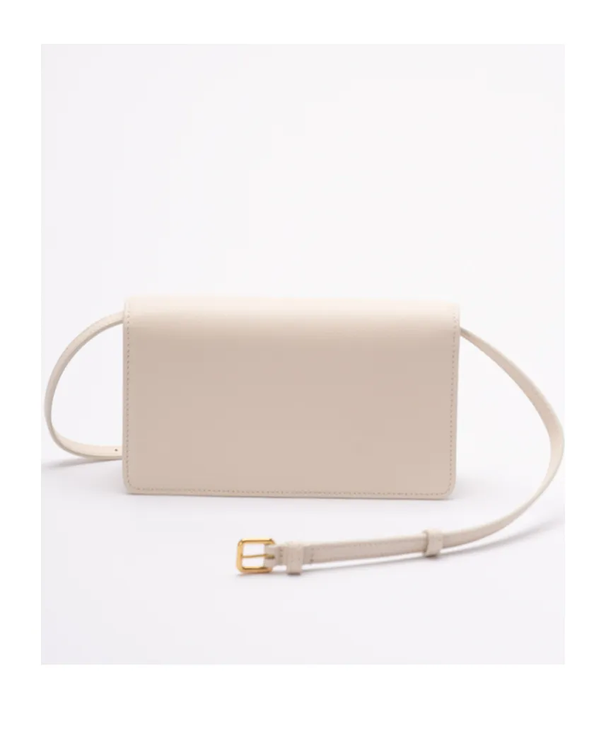 Valentino Vlogo Plaque Foldover Top Mini Shoulder Bag