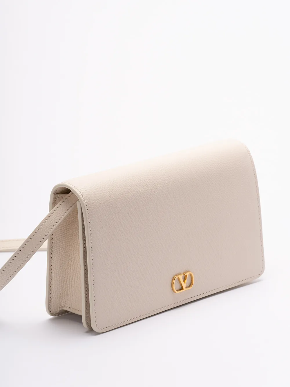 Valentino Vlogo Plaque Foldover Top Mini Shoulder Bag