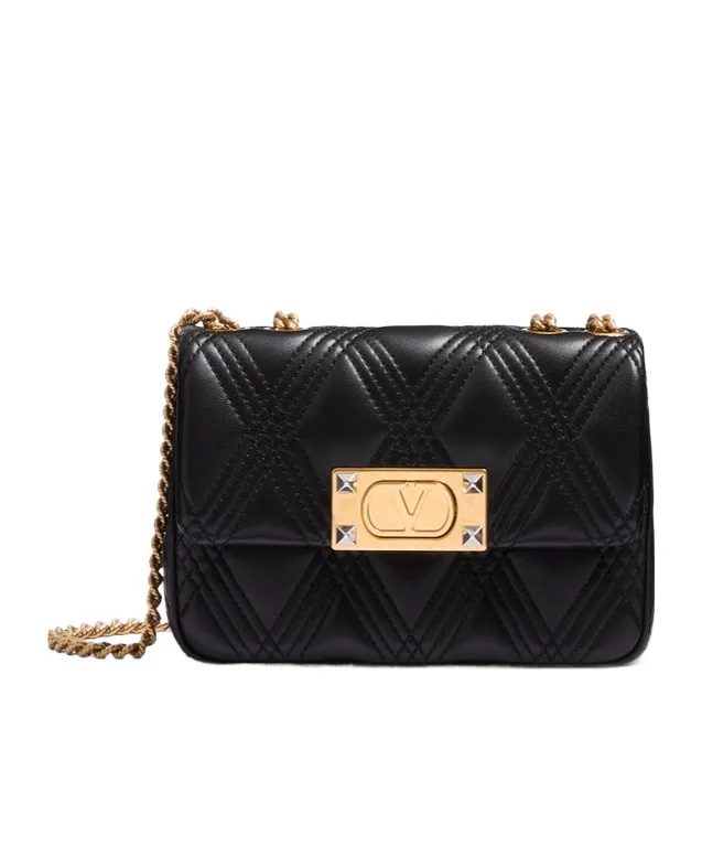 Valentino Garavani Rockstud Foldover Top Shoulder Bag