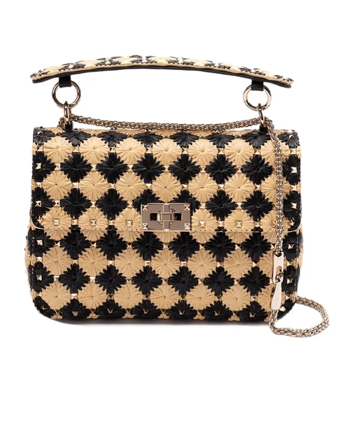 Valentino Garavani Rockstud Foldover Top Shoulder Bag