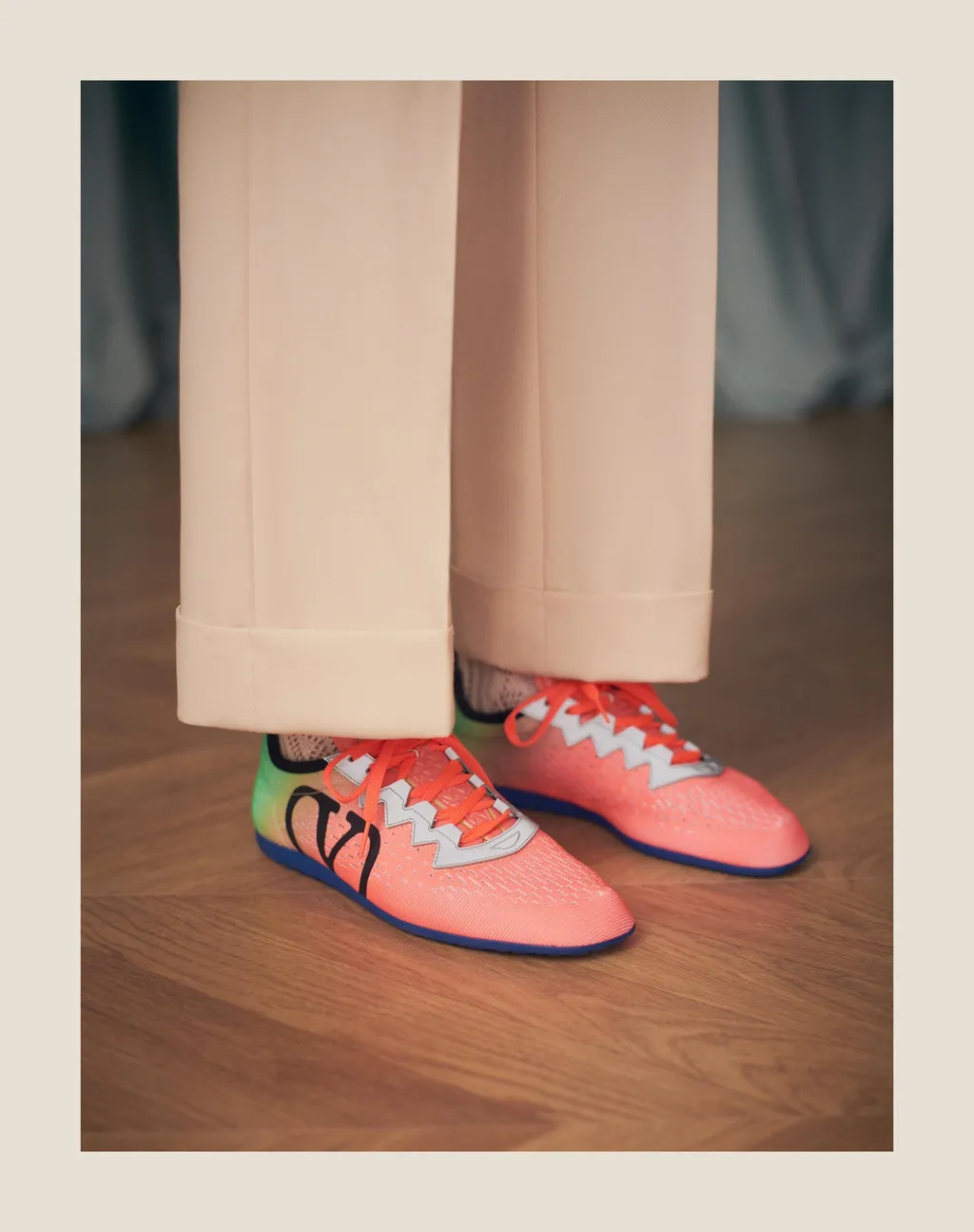 Valentino Chromathon Lace-Up Sneakers