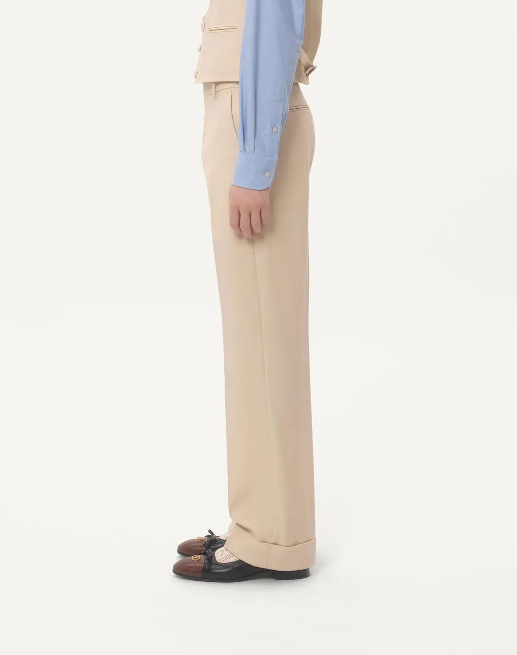 Valentino Turn-Up Hem Tailored Trousers