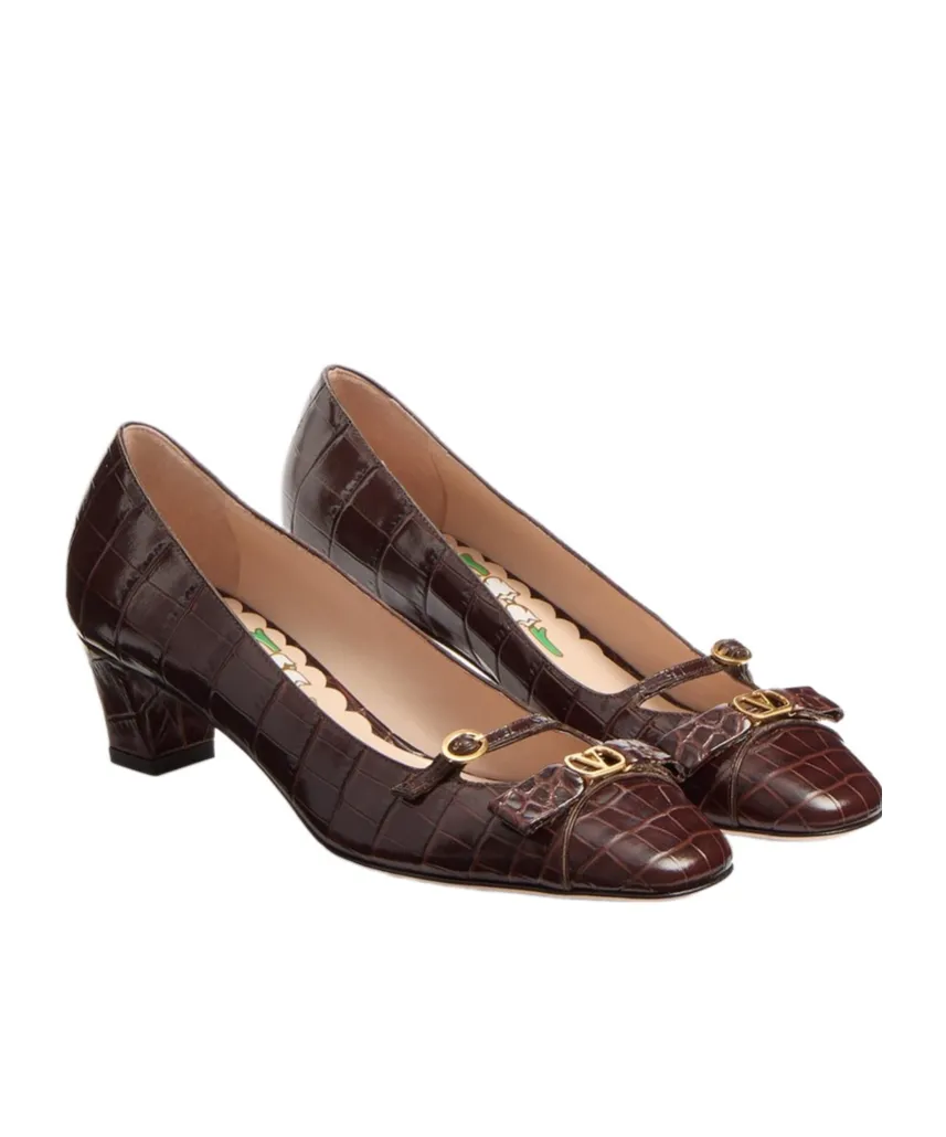 Valentino Bowow DÉColleté Square Toe Pumps