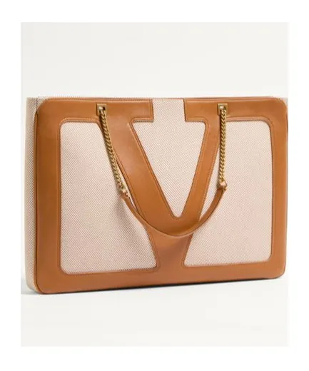 Valentino Vlogo Patch Zip-Up Shoulder Bag