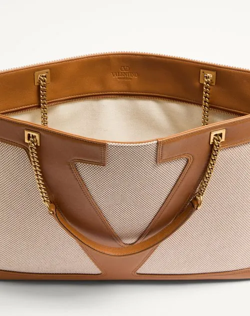 Valentino Vlogo Patch Zip-Up Shoulder Bag