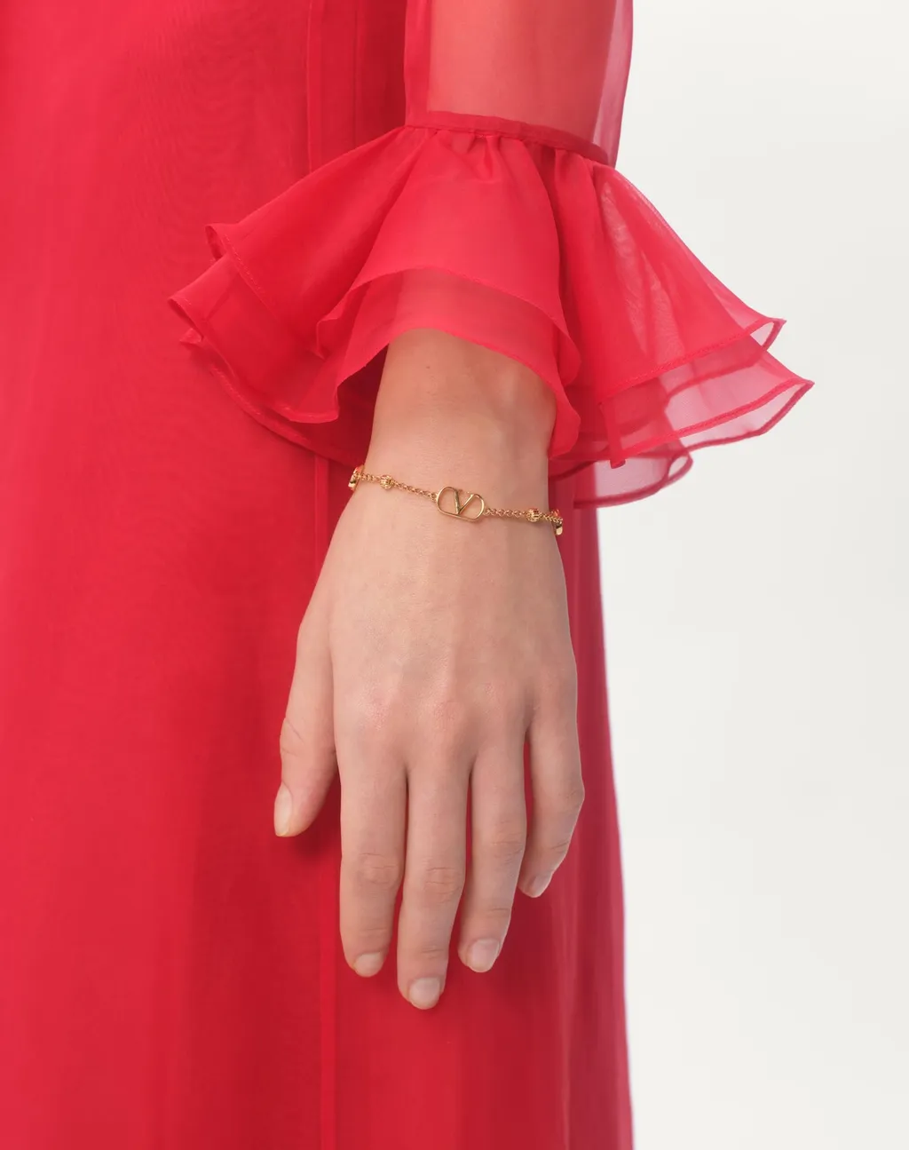 Valentino Vlogo Signature Chained Bracelet