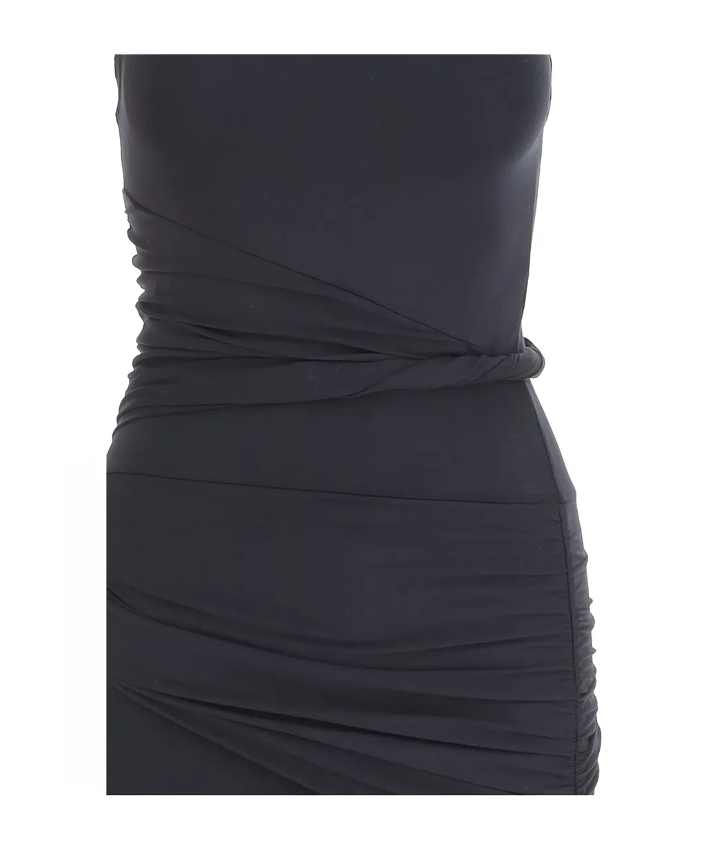 Patou Asymmetric Shoulder Dress