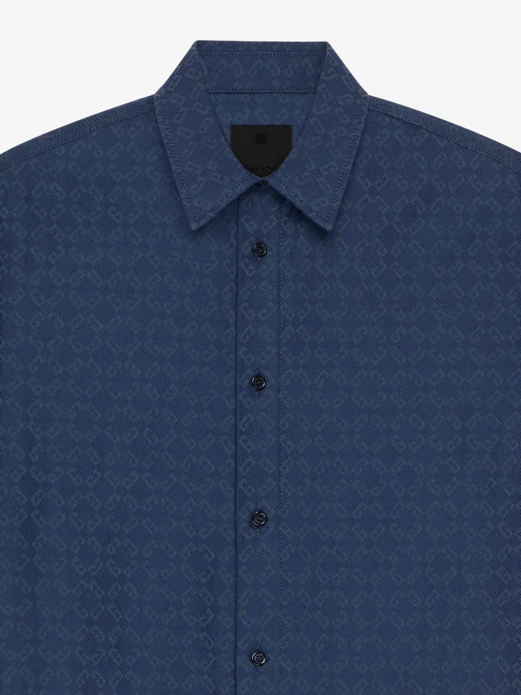 Givenchy Monogram Jacquard Short-Sleeved Shirt