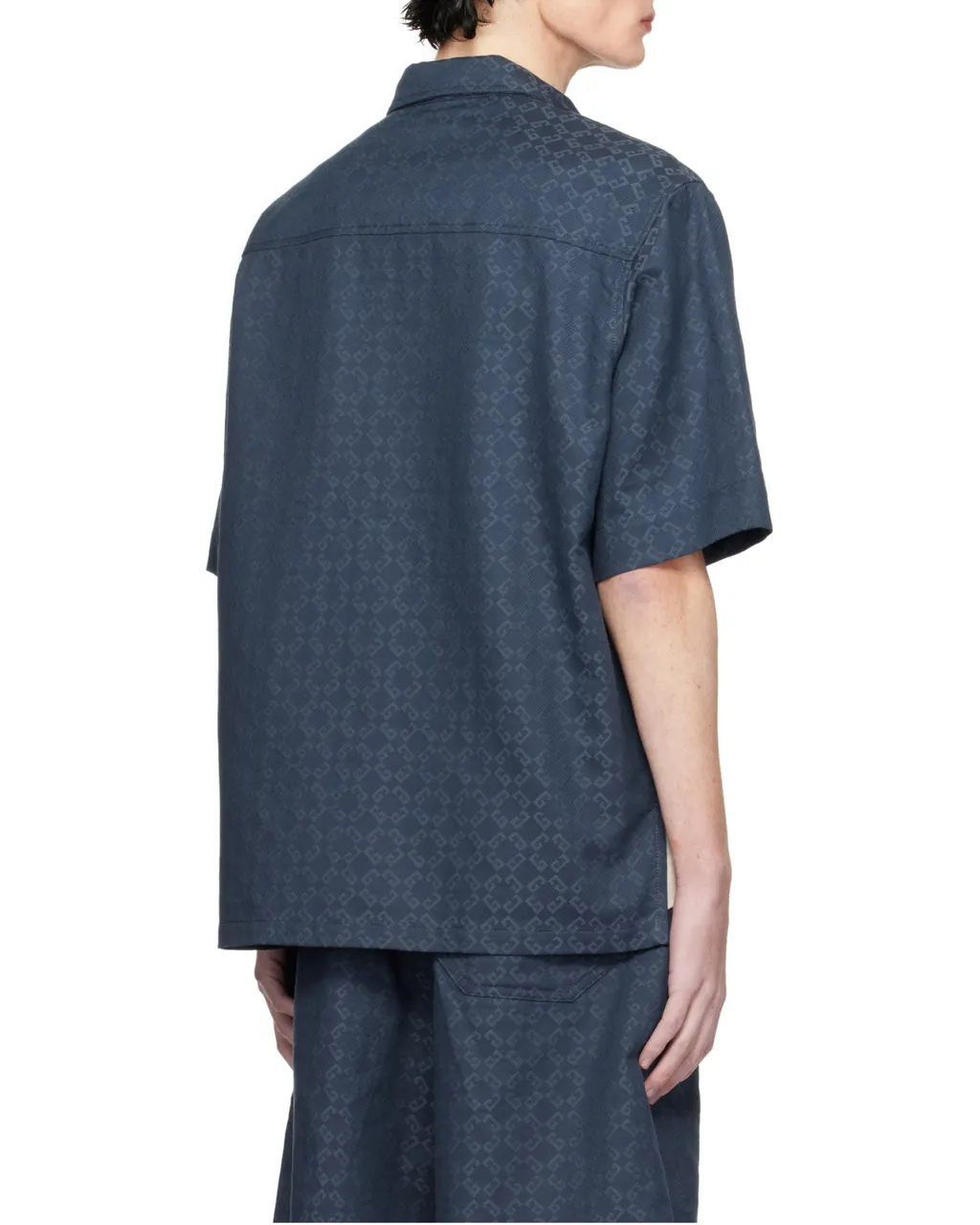 Givenchy Monogram Jacquard Short-Sleeved Shirt