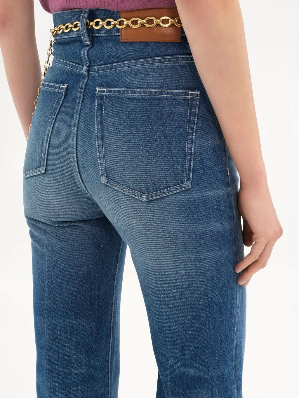 Chloé High Waisted Flared-Leg Jeans