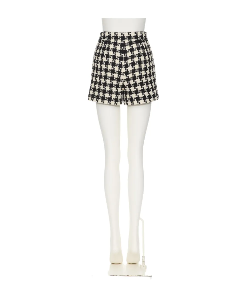 Valentino Damier Light High Waist Shorts