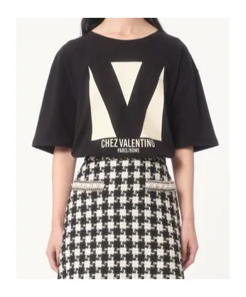 Valentino Chez Valentino-Printed Crewneck T-Shirt