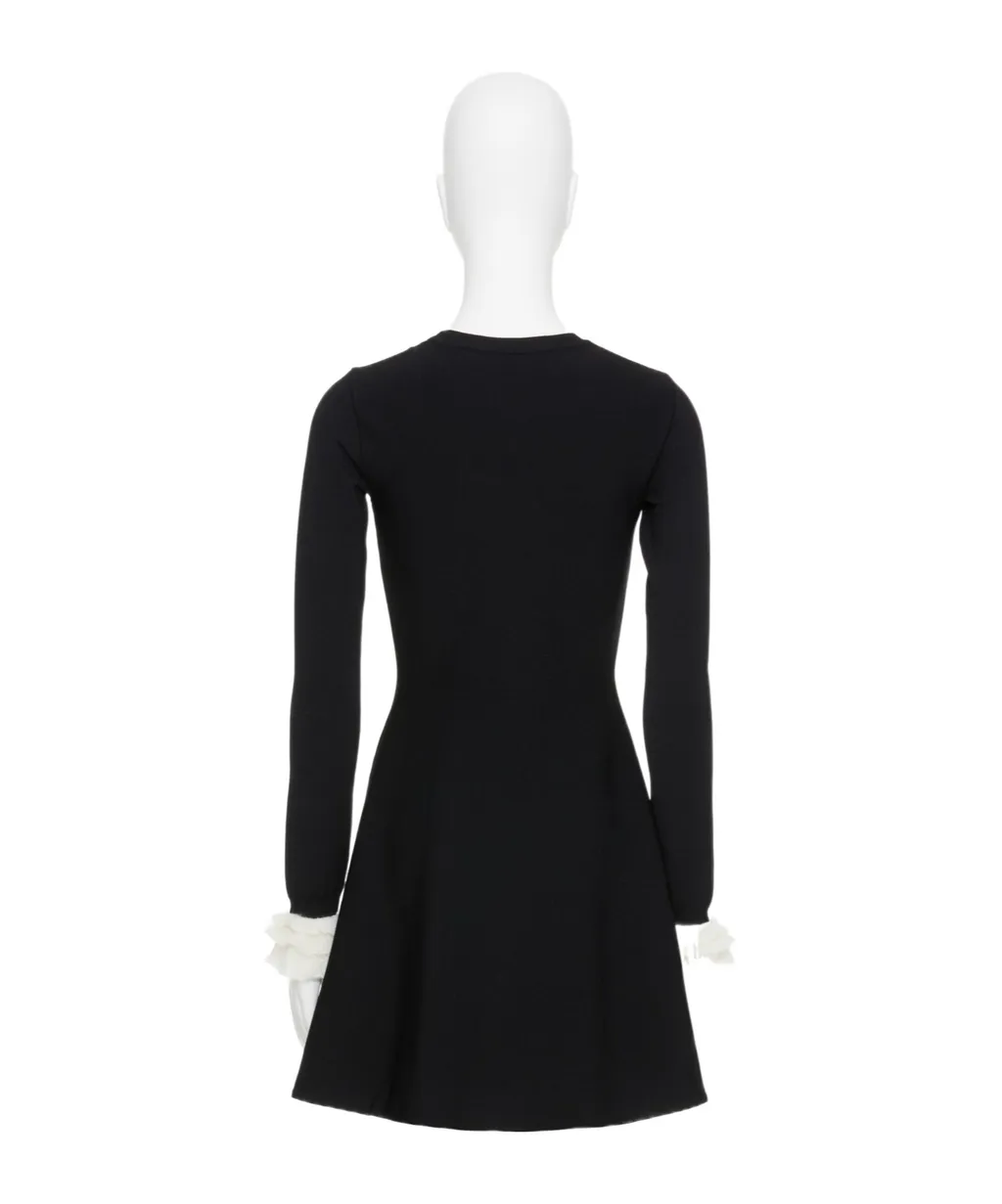 Valentino Garavani Long Sleeved Knitted Mini Dress