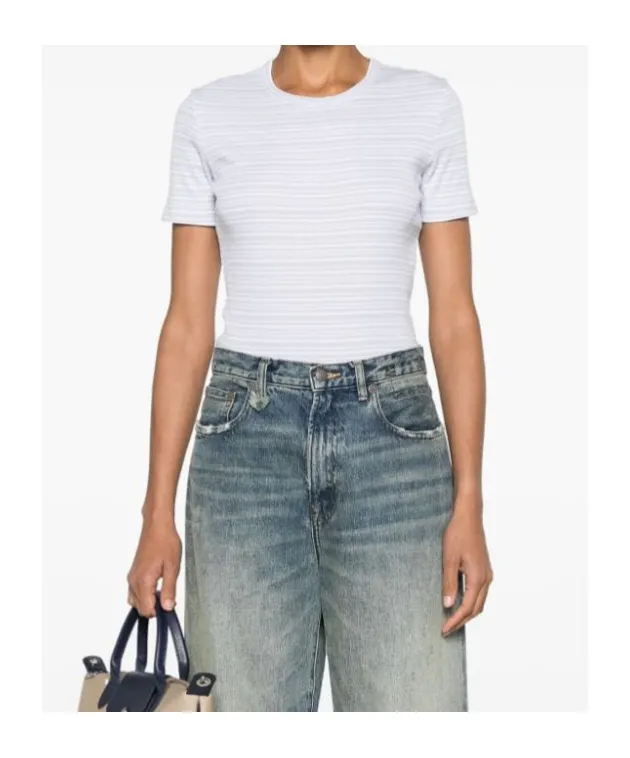 Striped Ribbed T-Shirt